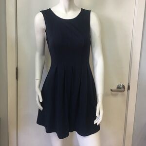 MONTEAU LOS ÁNGELES NAVY SWING DRESS
